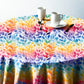 Pastel Rainbow Round Tablecloth