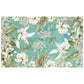 Pastel Teal Flower Pattern Rectangle Tablecloth by Mark van Vuuren