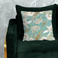 Pastel Teal White Flower with Gold Leaves Luxury Scatter by Mark van Vuuren