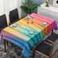 Pastel Acrylic Layers Rectangle Tablecloth
