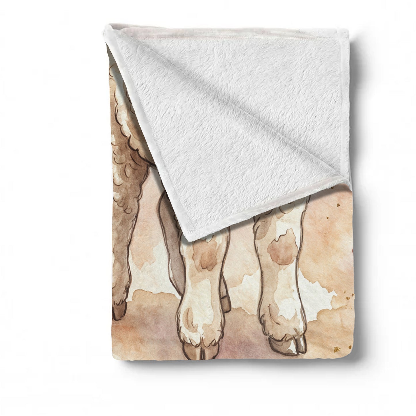 Pastel Baby Lamb Baby Fleece Blanket