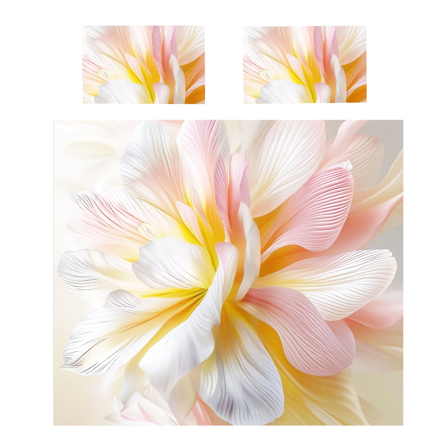 Pastel Bloomwave Duvet Cover Set