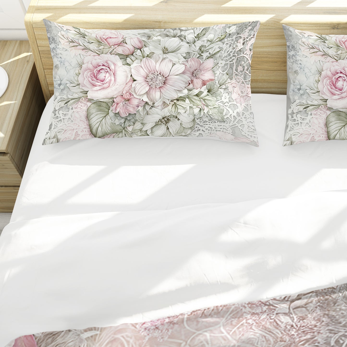 Pastel Bouquets Duvet Cover Set