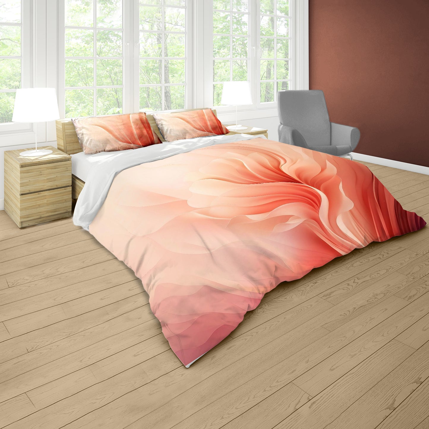 Pastel Cascade Duvet Cover Set