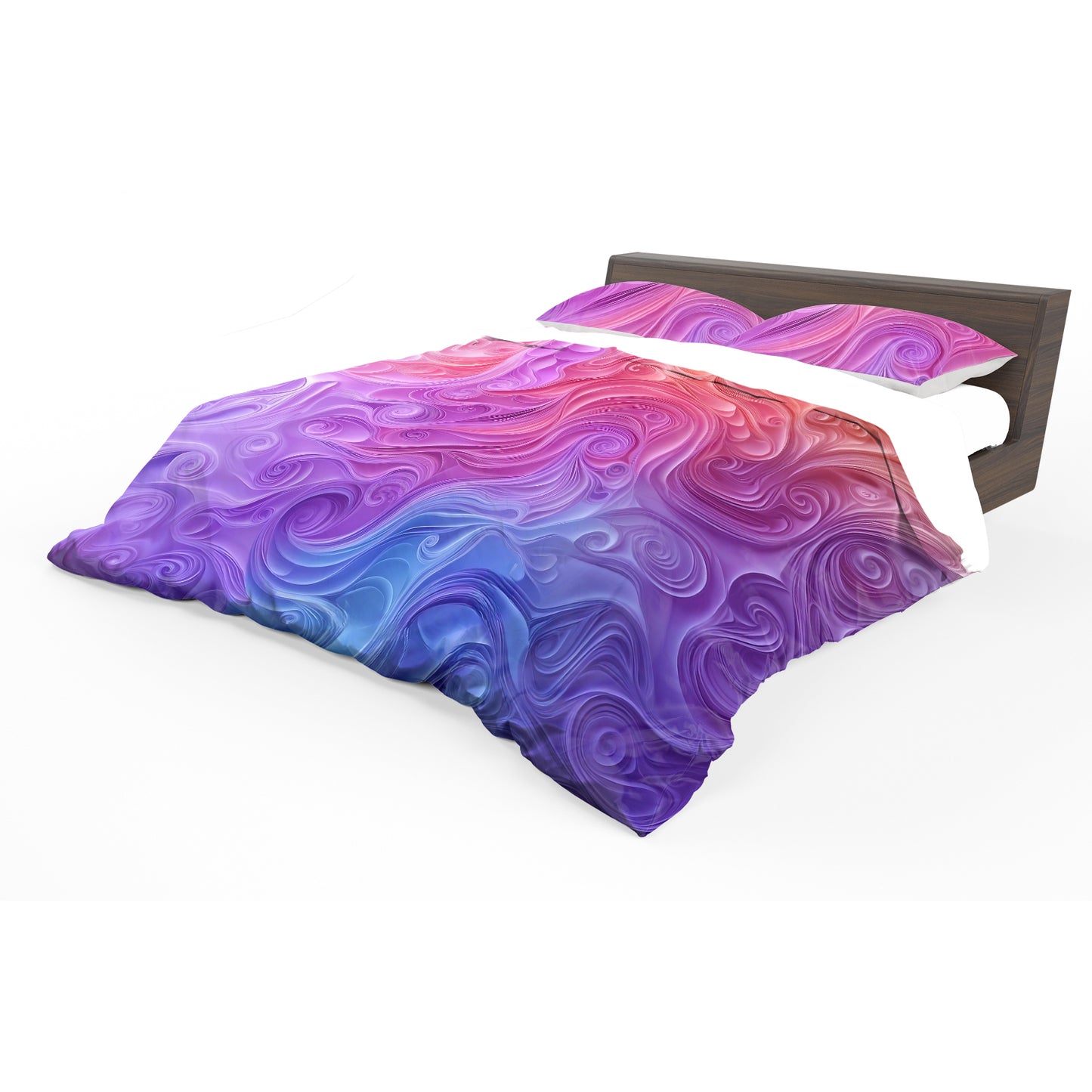 Pastel Colour Swirls Duvet Cover Set
