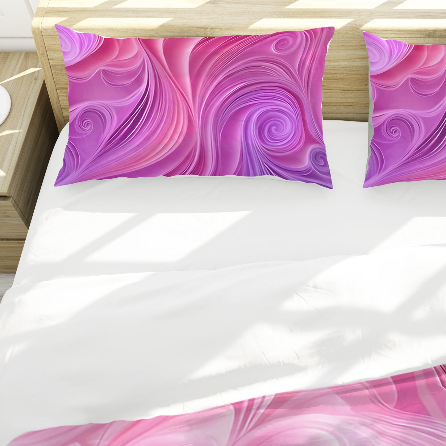 Pastel Colour Swirls Duvet Cover Set