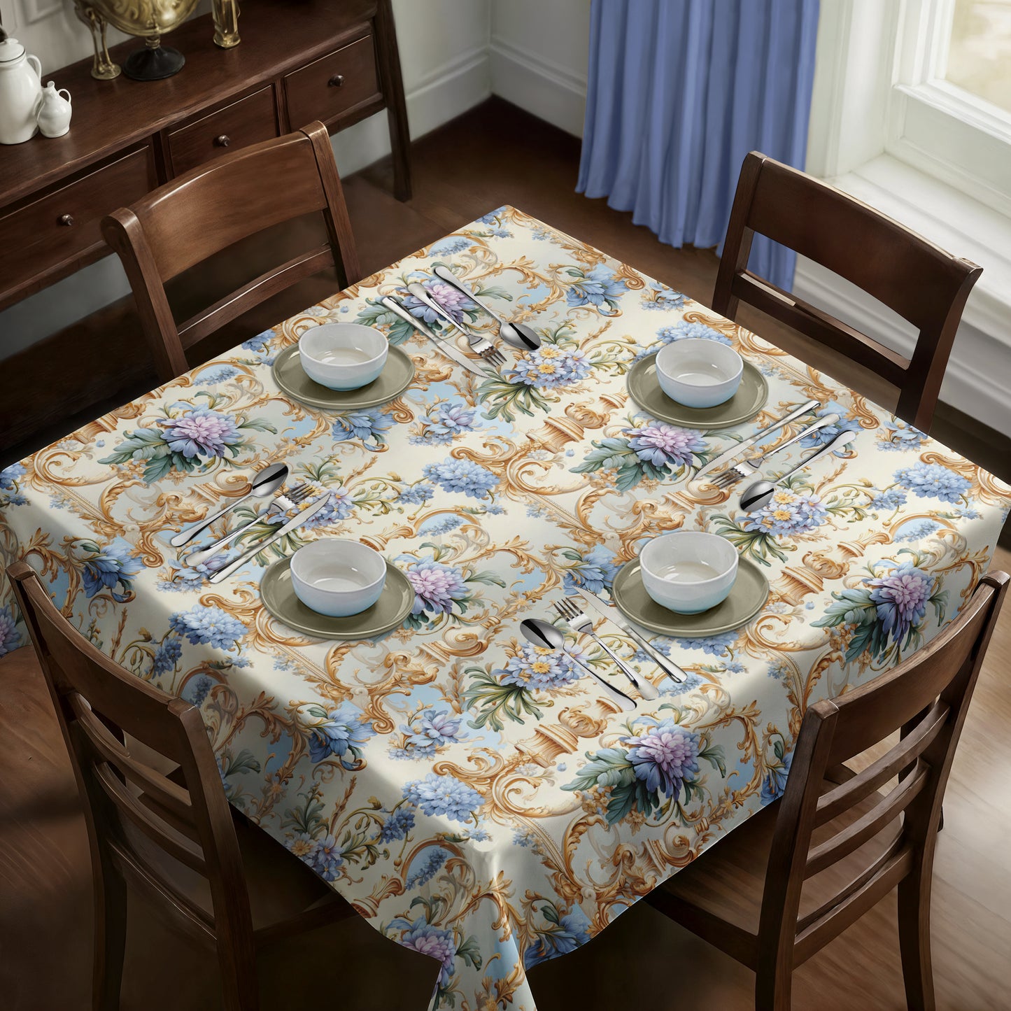 Pastel Colours Square Tablecloth