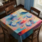 Pastel Cubes Square Tablecloth
