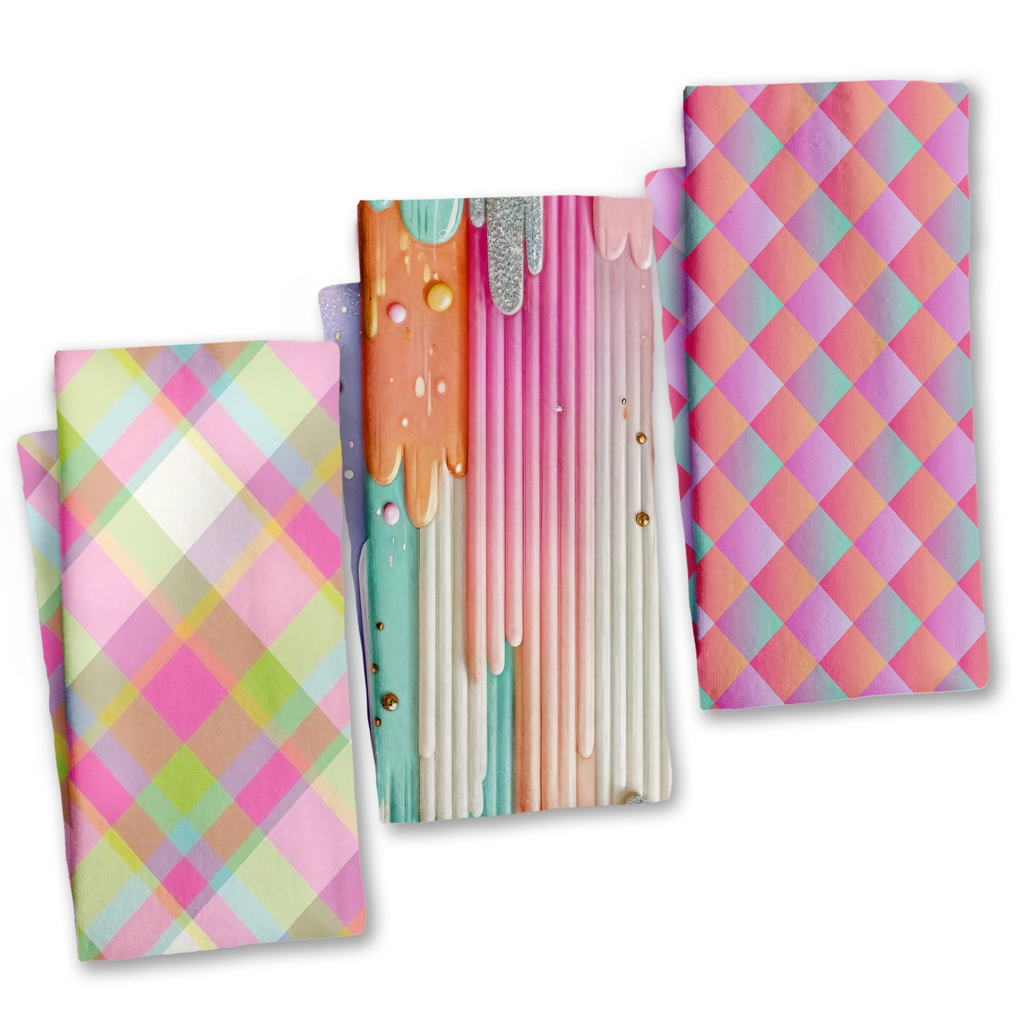 Pastel Festival Dish Cloth (Set of 3)