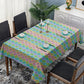 Pastel Floral Squares Rectangle Tablecloth