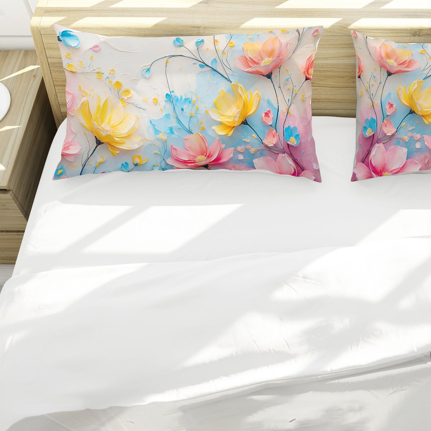 Pastel Flowers Duvet Cover Set