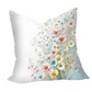Pastel Flowers on White Luxury Scatter