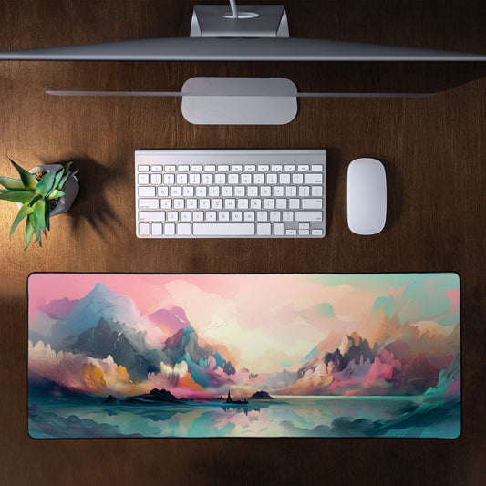 Pastel Landscape Large Desk Pad