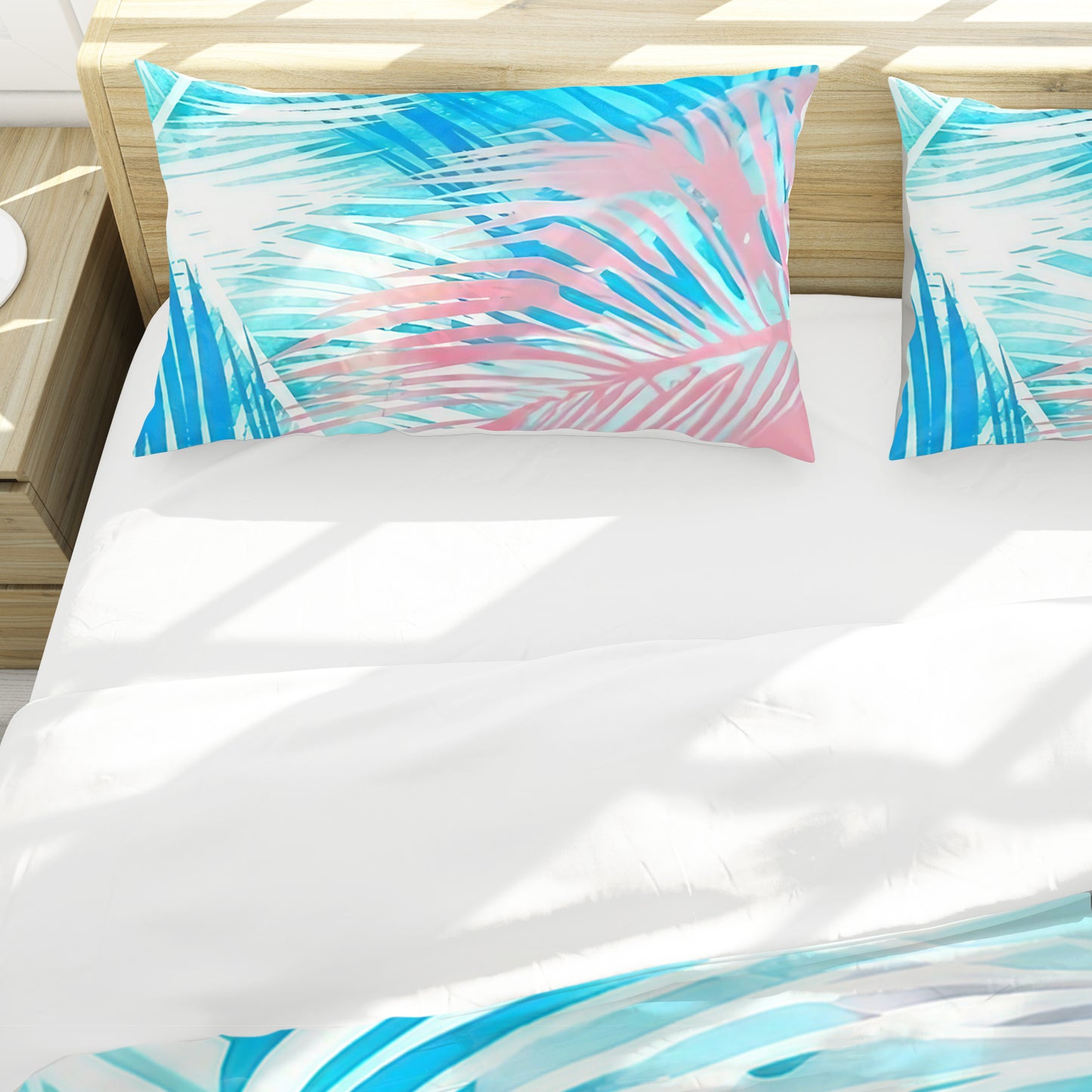 Pastel Leaves in the Wind Duvet Cover Set