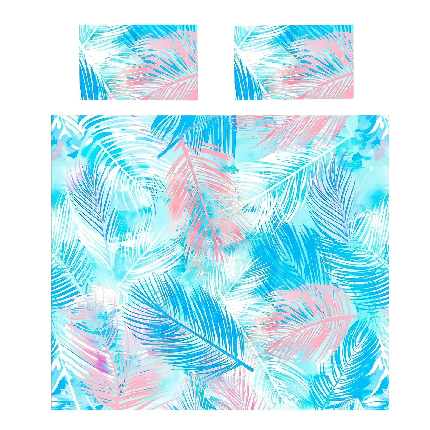 Pastel Leaves in the Wind Duvet Cover Set