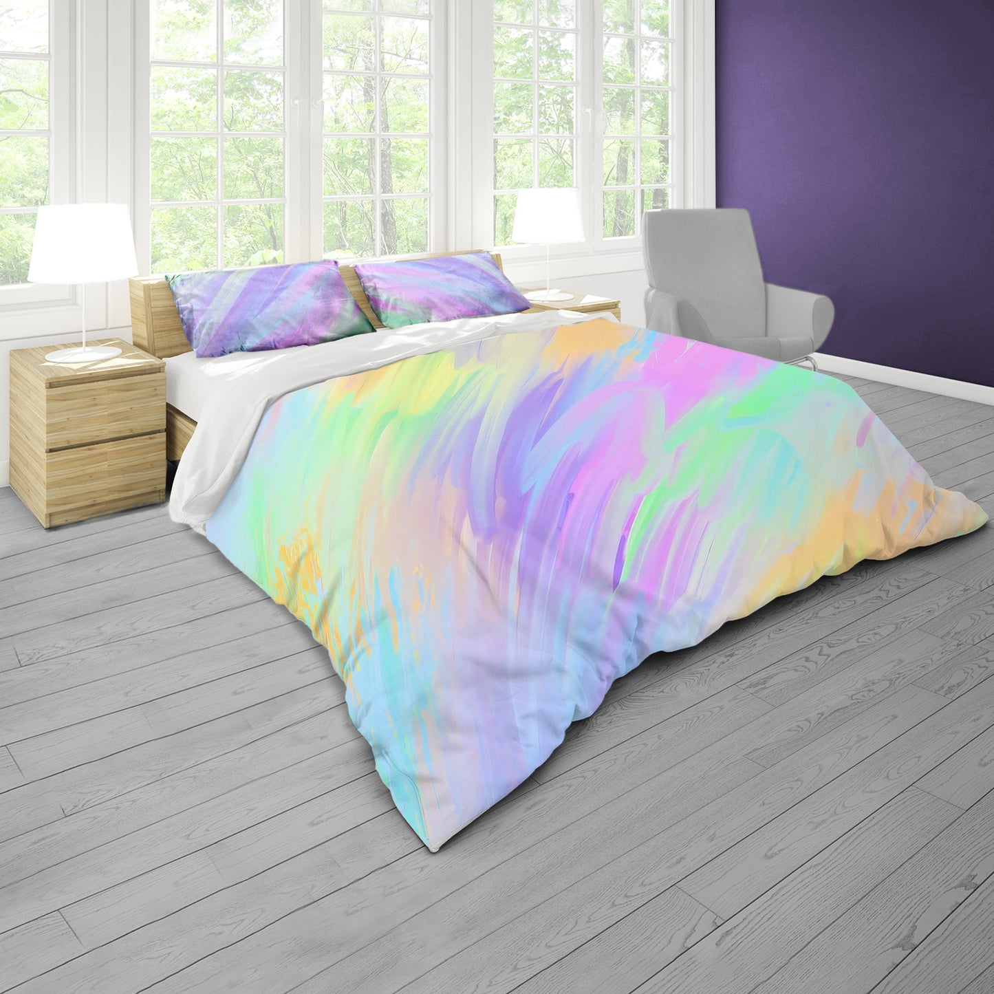 Pastel Mystic Tide Duvet Cover Set