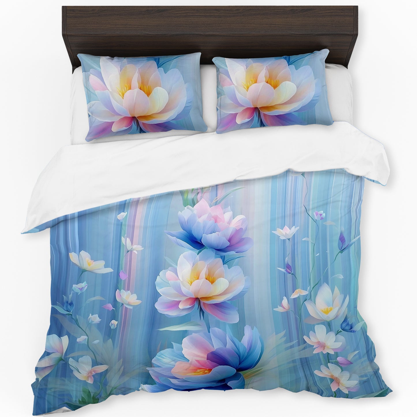 Pastel Petals Duvet Cover Set