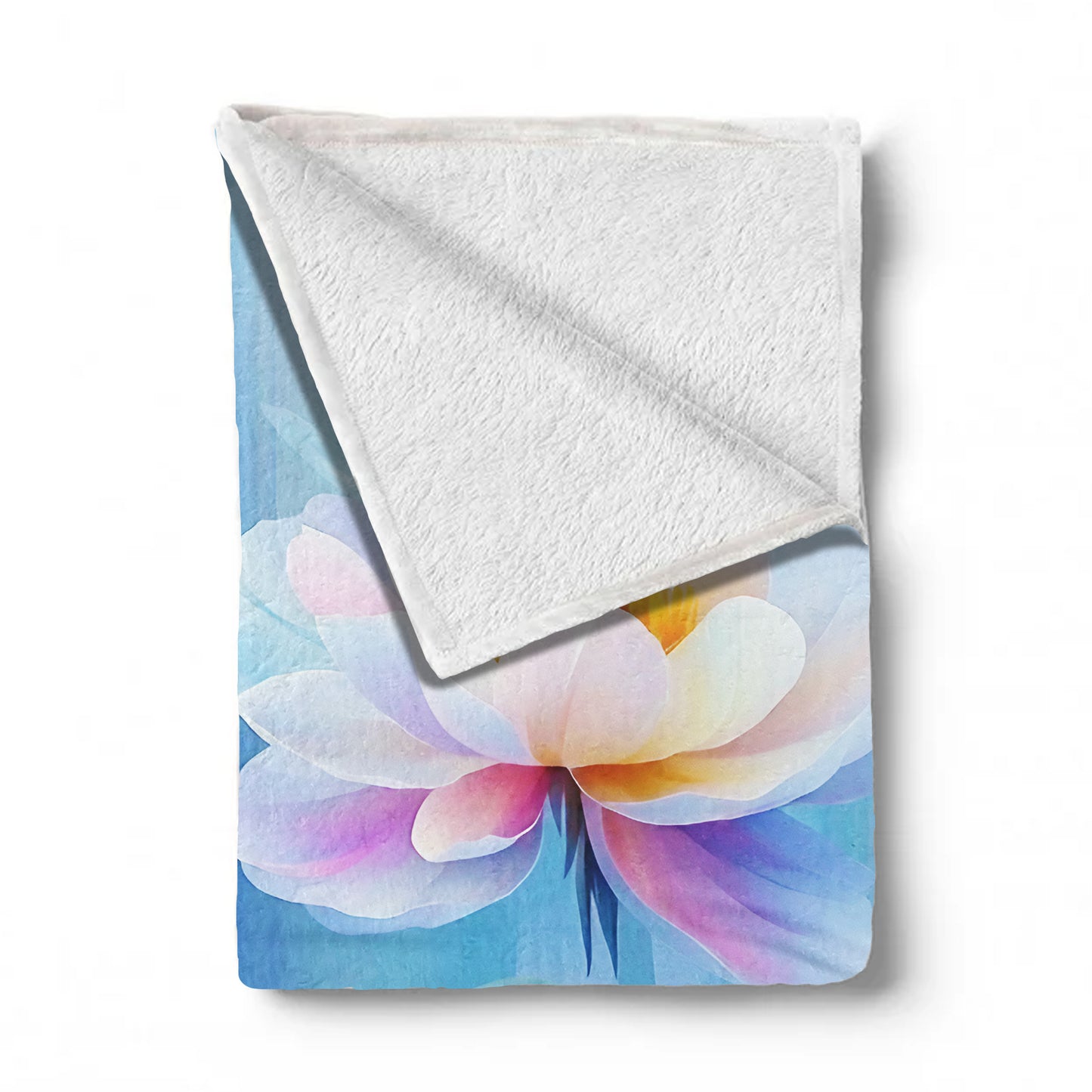 Pastel Petals Light Weight Fleece Blanket