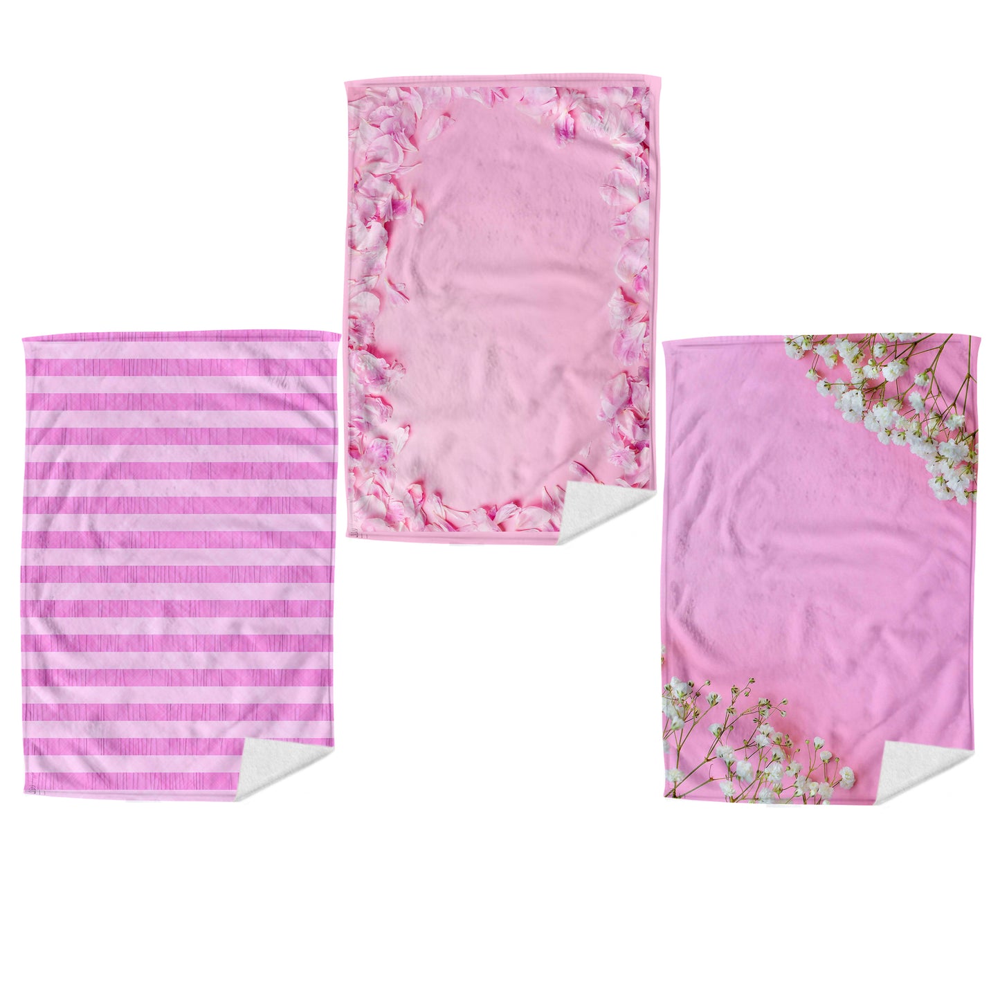 Pastel Pink Dish Cloth (Set of 3)
