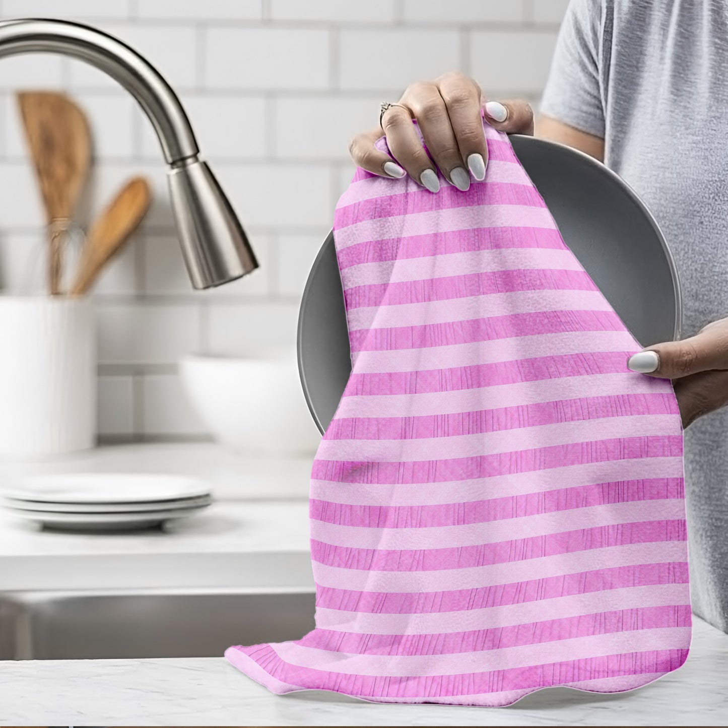 Pastel Pink Dish Cloth (Set of 3)