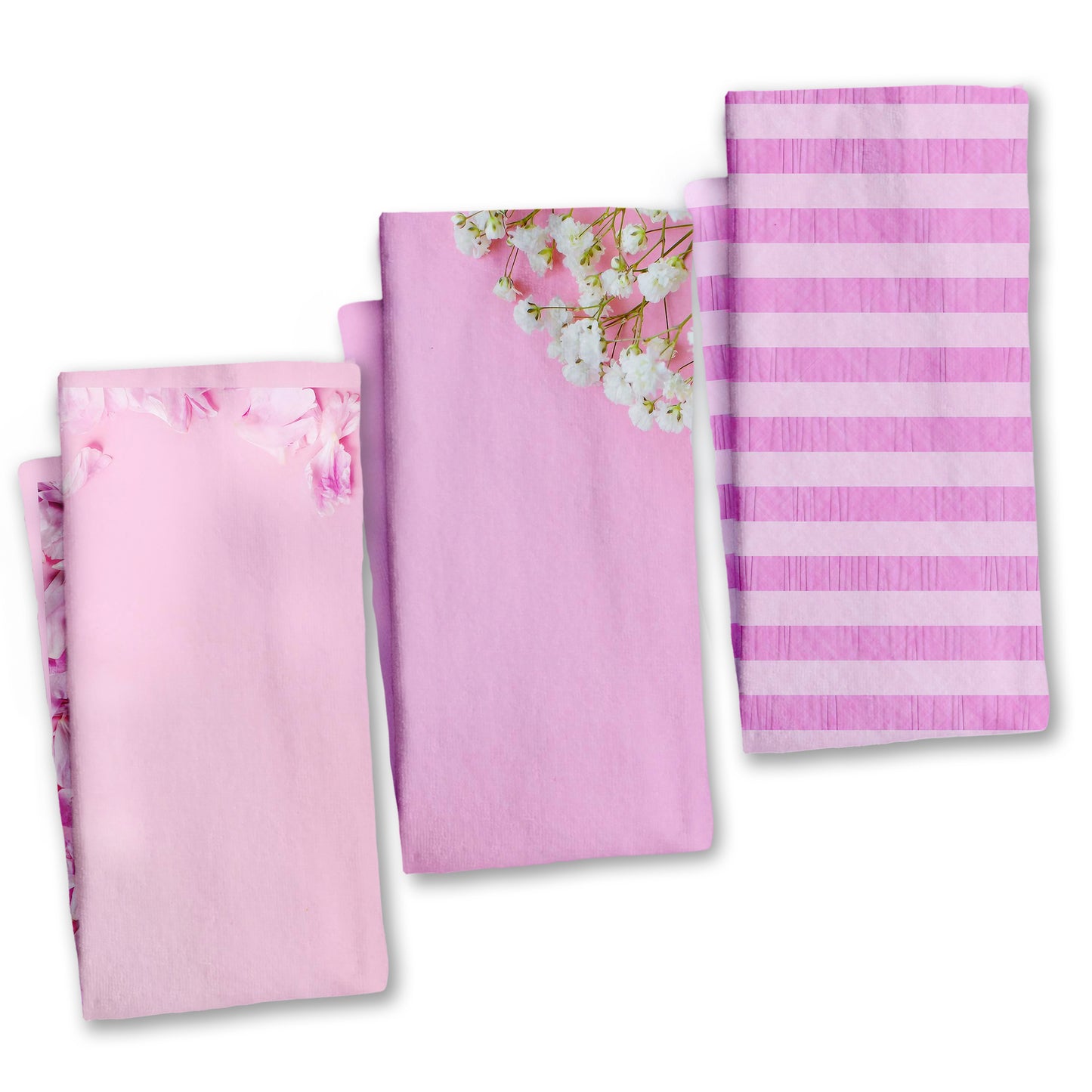 Pastel Pink Dish Cloth (Set of 3)