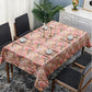 Pastel Pink Floral Rectangle Tablecloth