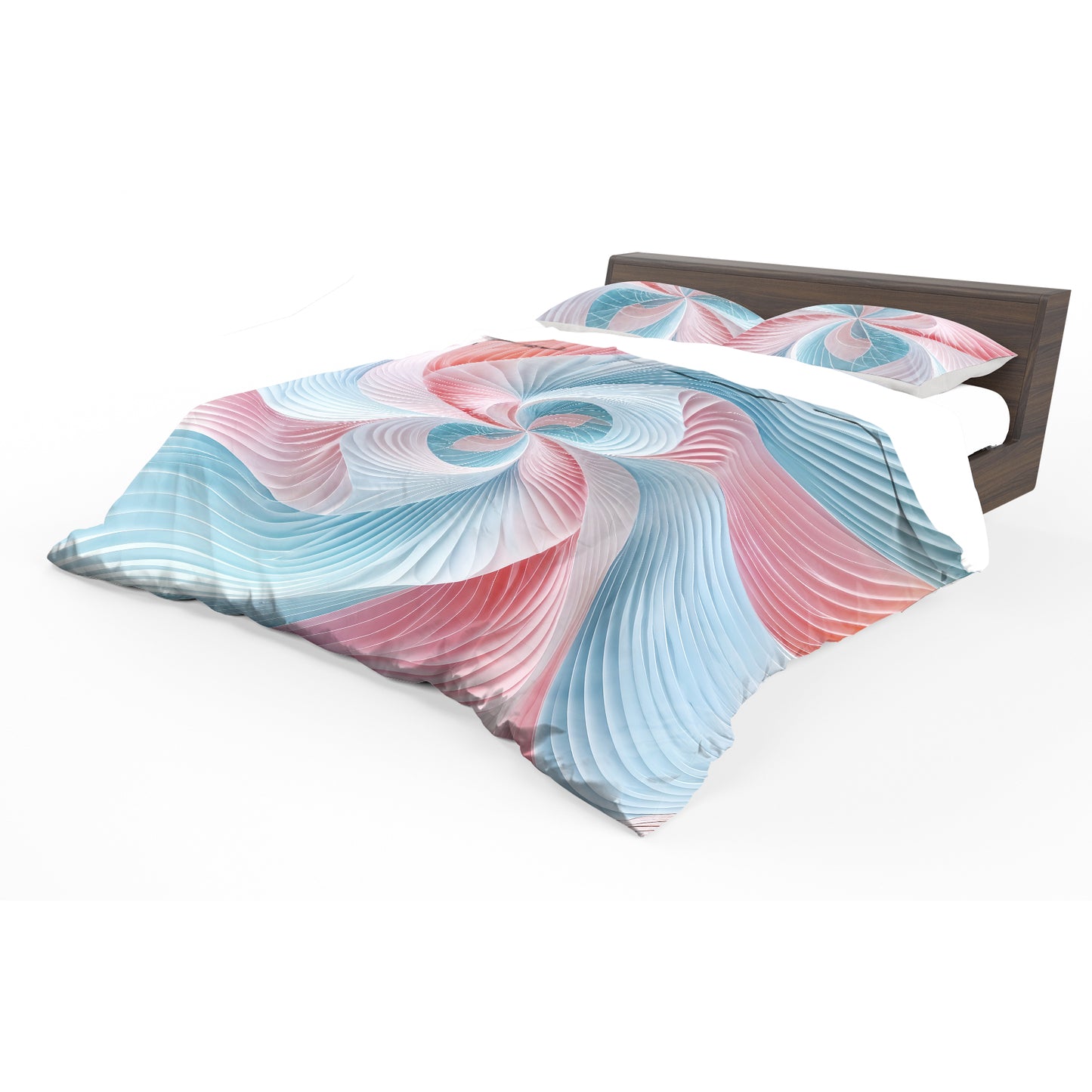 Pastel Pink and Blue Duvet Cover Set