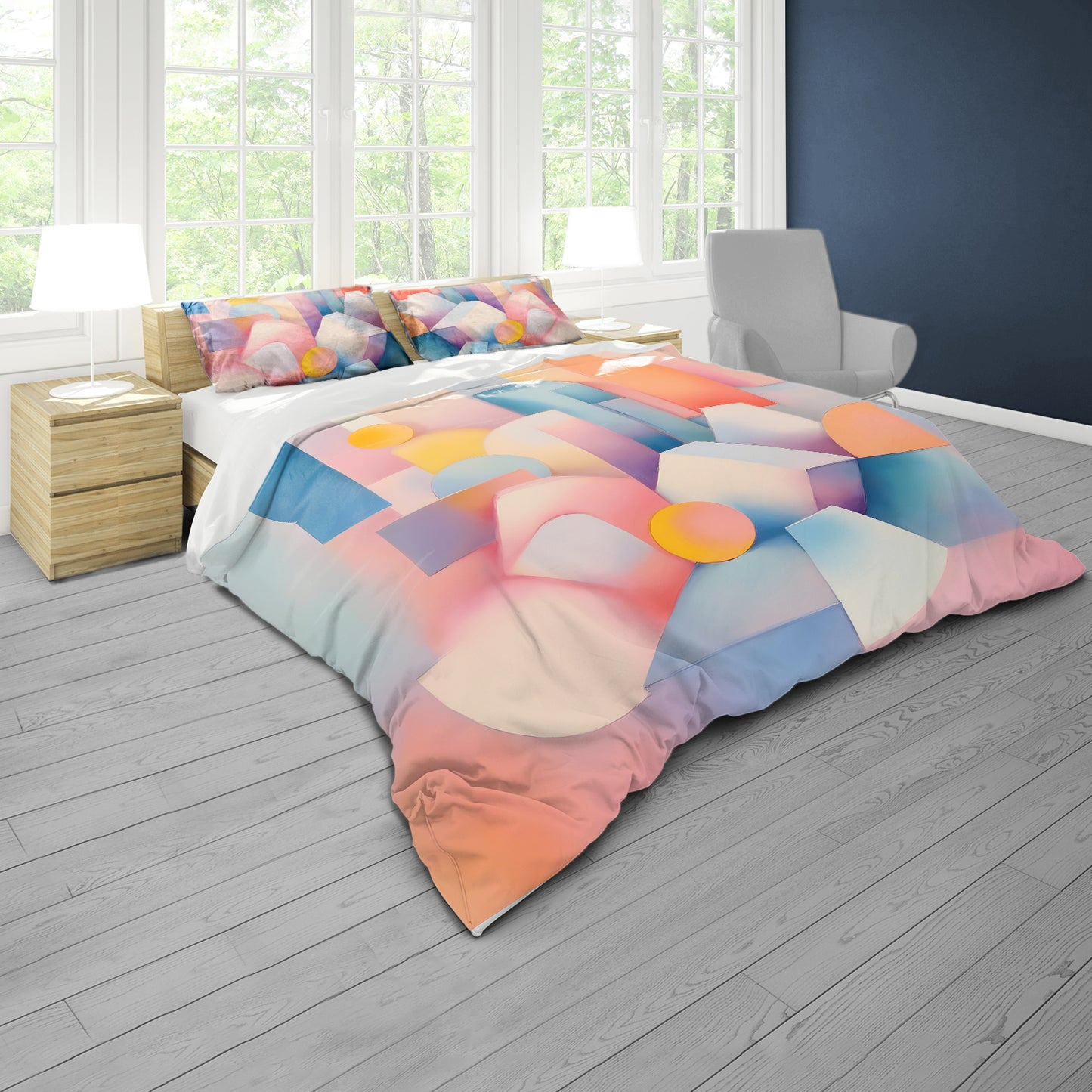 Pastel Prism Duvet Cover Set