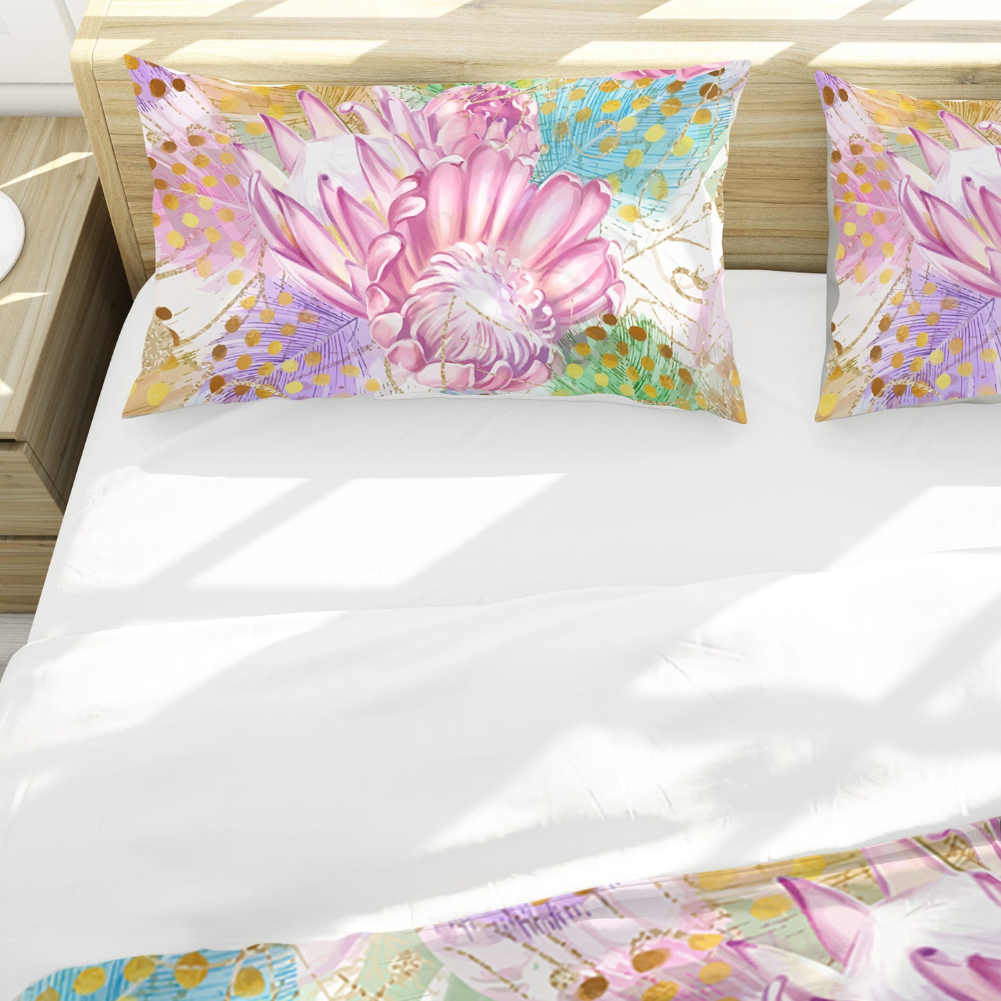 Pastel Protea Whispers Duvet Cover Set