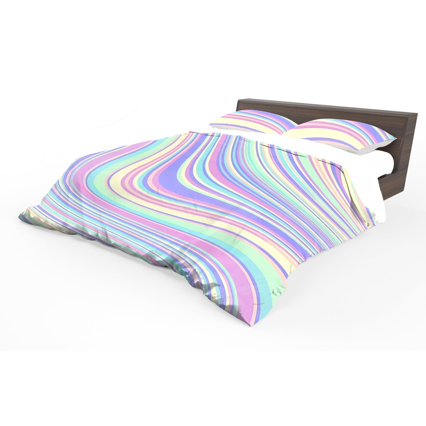 Pastel Tidal Swirls Duvet Cover Set