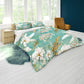 Pastel Egg Shell Green Flower Pattern Duvet Cover Set by Mark van Vuuren