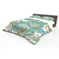 Pastel Egg Shell Green Flower Pattern Duvet Cover Set by Mark van Vuuren