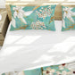 Pastel Egg Shell Green Flower Pattern Duvet Cover Set by Mark van Vuuren
