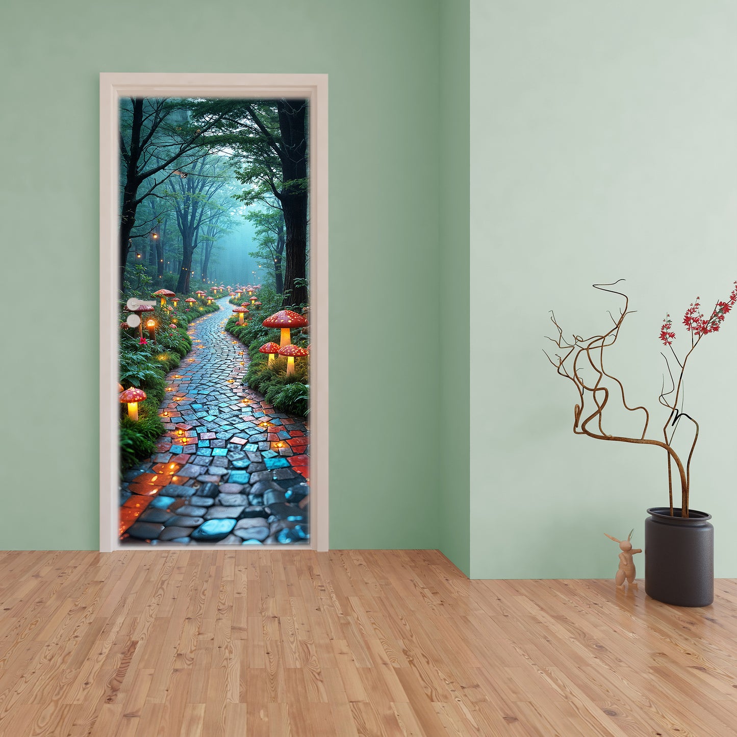 Path of the Fungi Whisper Door Decoupage