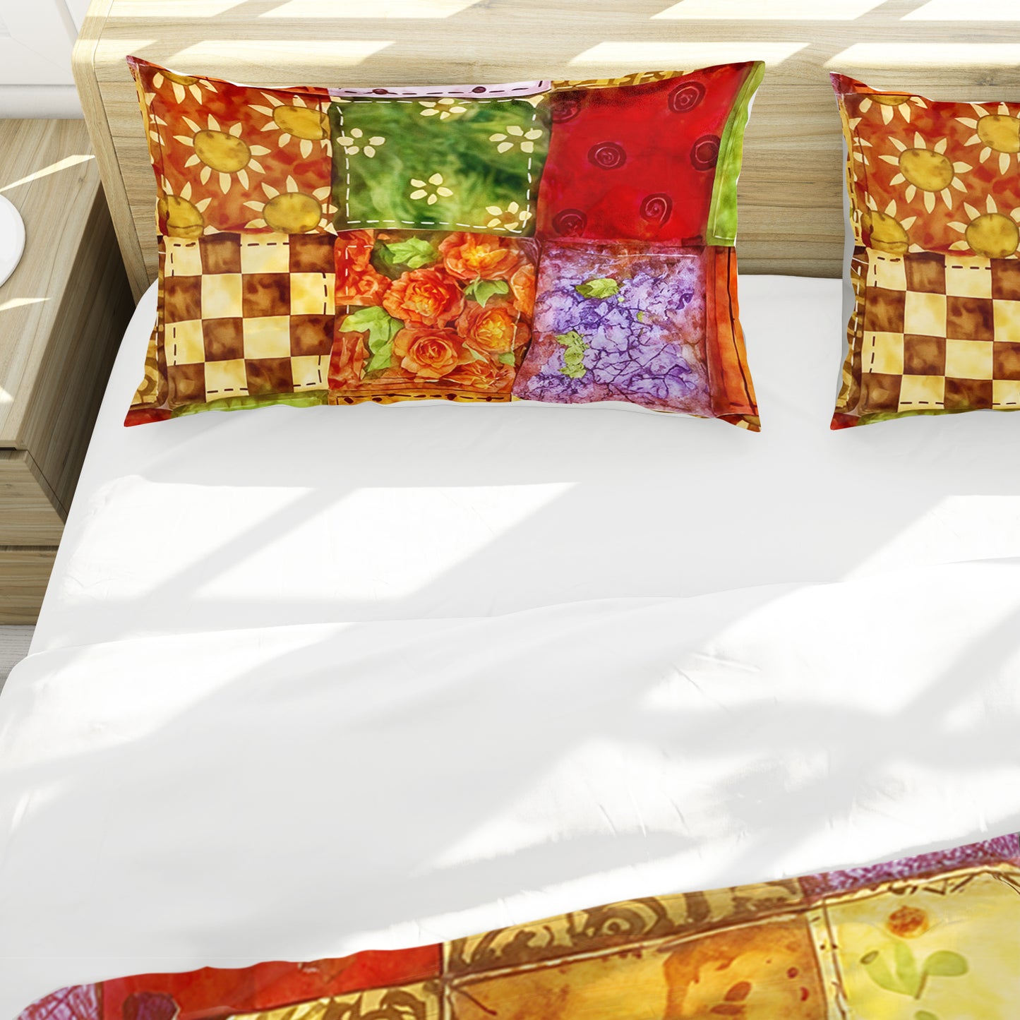 Patterned Squares Duvet Cover Set