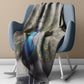 Pavo Cristatus Plumage Peacock Light Weight Fleece Blanket By Nathan Pieterse