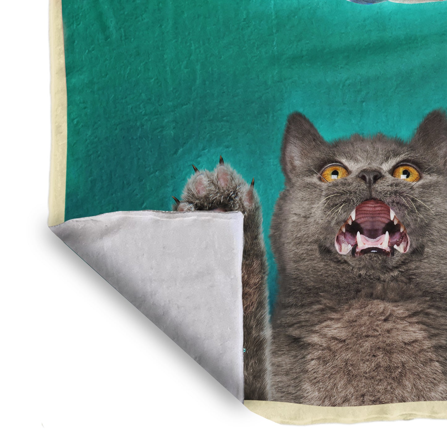Paws Light Weight Fleece Blanket By Vincent Hie