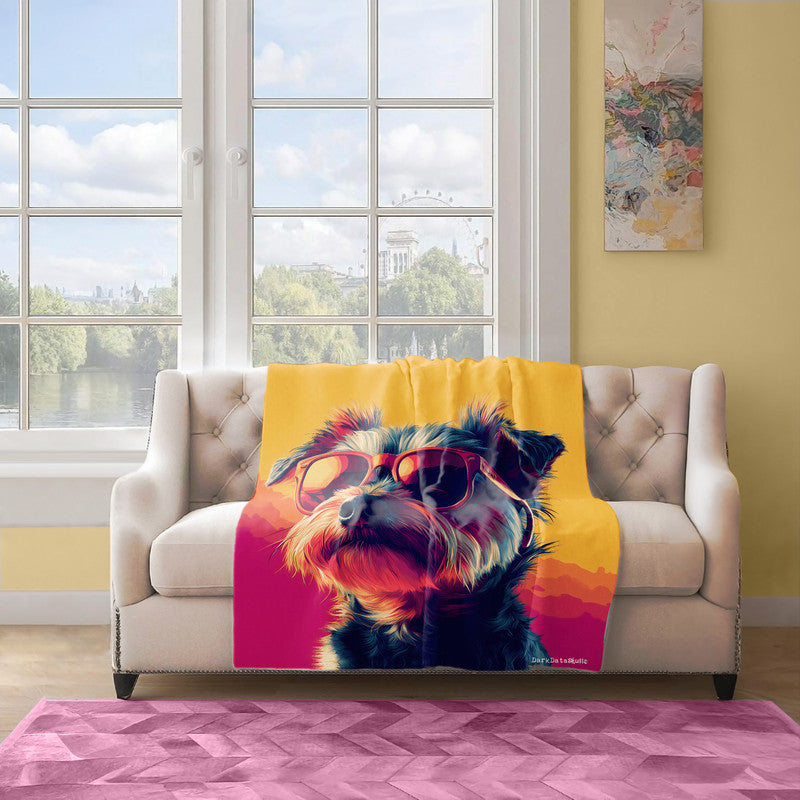 Pawsh Pup Light Weight Fleece Blanket by Wikus Schalkwyk
