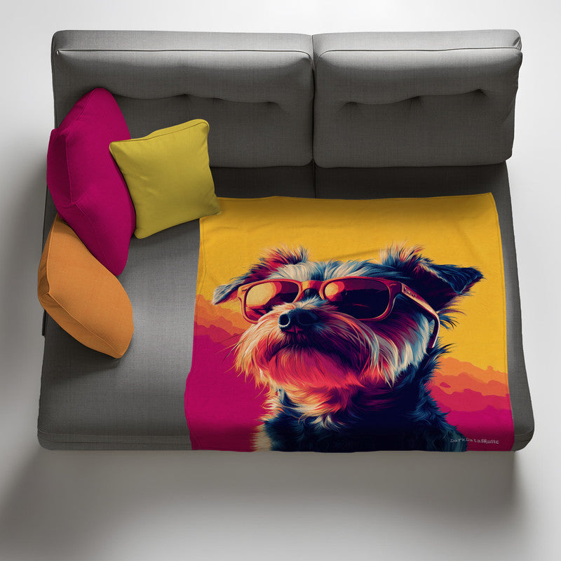 Pawsh Pup Light Weight Fleece Blanket by Wikus Schalkwyk