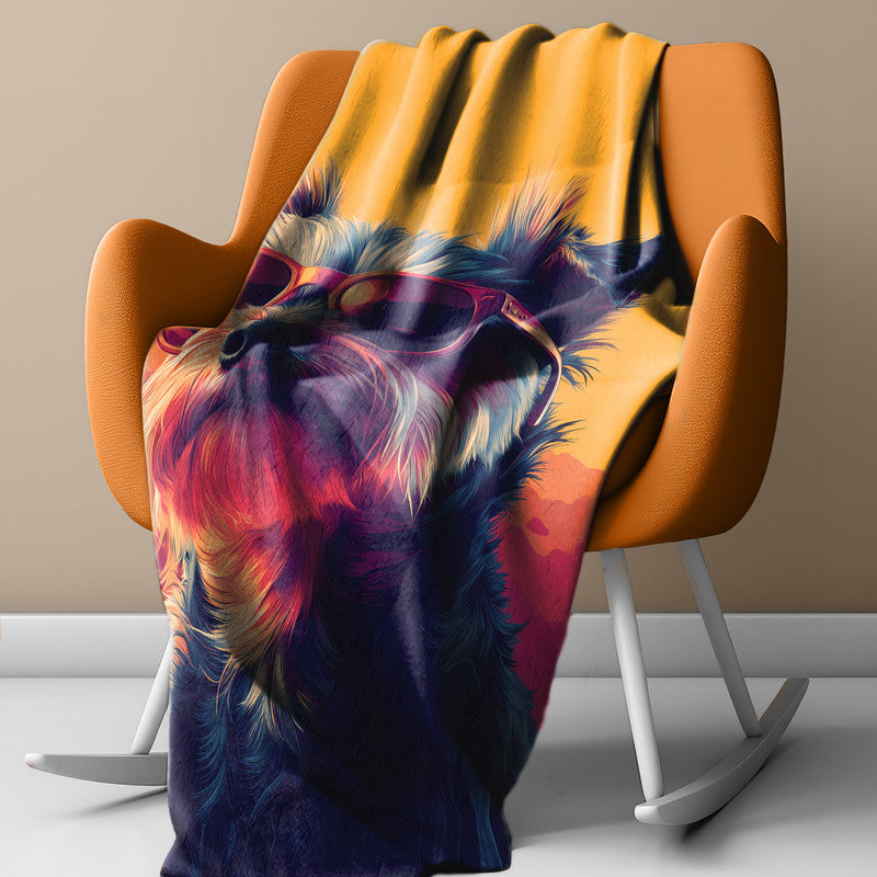 Pawsh Pup Light Weight Fleece Blanket by Wikus Schalkwyk