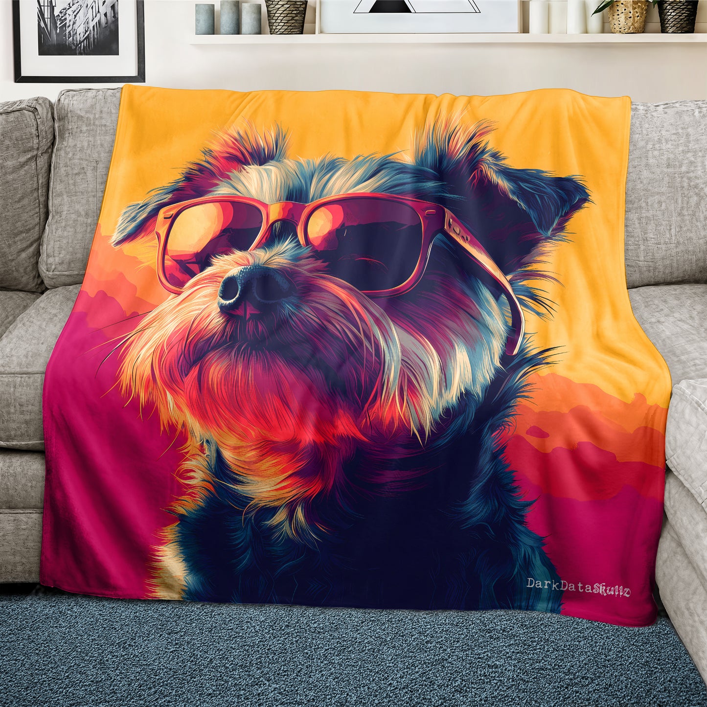 Pawsh Pup Light Weight Fleece Blanket by Wikus Schalkwyk