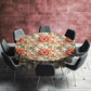 Peach And Pearls Round Tablecloth