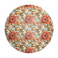 Peach And Pearls Round Tablecloth