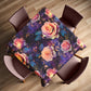 Peach Colour Roses Square Tablecloth