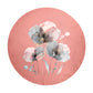 Peach Poppy Round Tablecloth