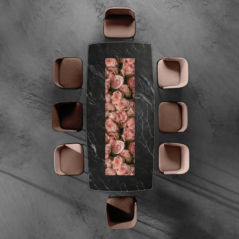 Peach Roses 160cm Table Runner