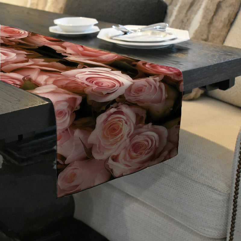 Peach Roses 160cm Table Runner