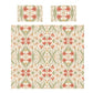 Peach Lily Blossom Duvet Cover Set