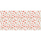 Peach Lily Pattern on White 3m Rectangle Tablecloth