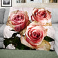 Peach Roses Light Weight Fleece Blanket